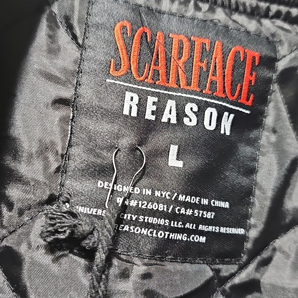 Scarface Racing Bomber Jacket Size Large New - Picture 4 of 12